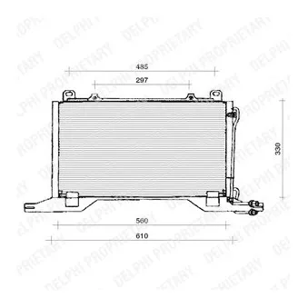 Condenseur, climatisation DELPHI TSP0225124