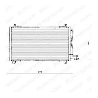 Condenseur, climatisation DELPHI TSP0225125