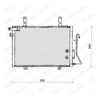 Condenseur, climatisation DELPHI TSP0225133