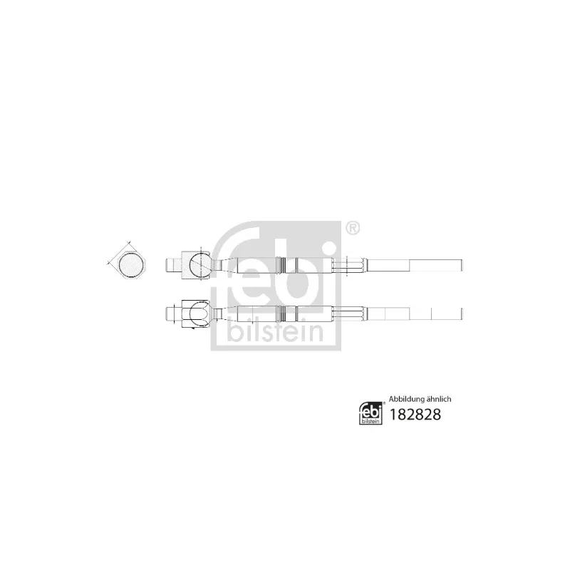 Rotule de direction intérieure, barre de connexion FEBI BILSTEIN 182828