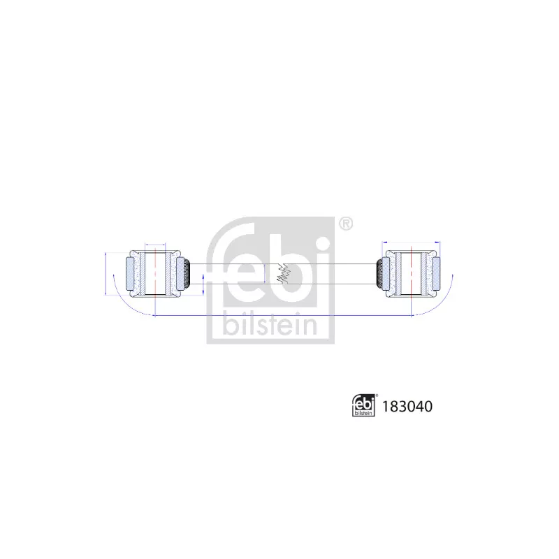 Entretoise/tige, stabilisateur FEBI BILSTEIN 183040