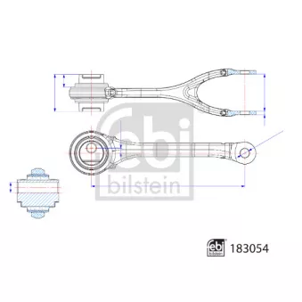 Triangle ou bras de suspension (train arrière) FEBI BILSTEIN 183054