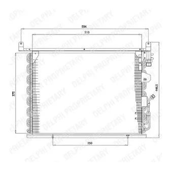 Condenseur, climatisation DELPHI TSP0225172