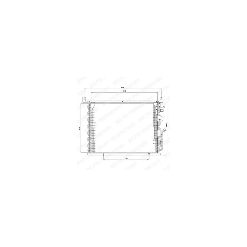 Condenseur, climatisation DELPHI TSP0225172