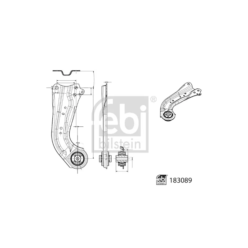 Bras de liaison, suspension de roue arrière droit FEBI BILSTEIN 183089