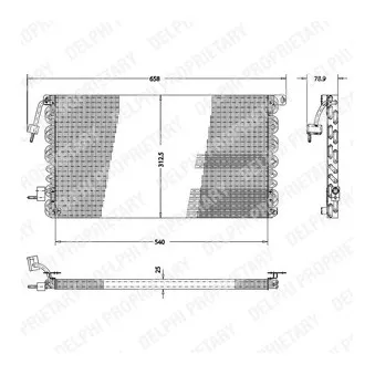 Condenseur, climatisation DELPHI TSP0225173
