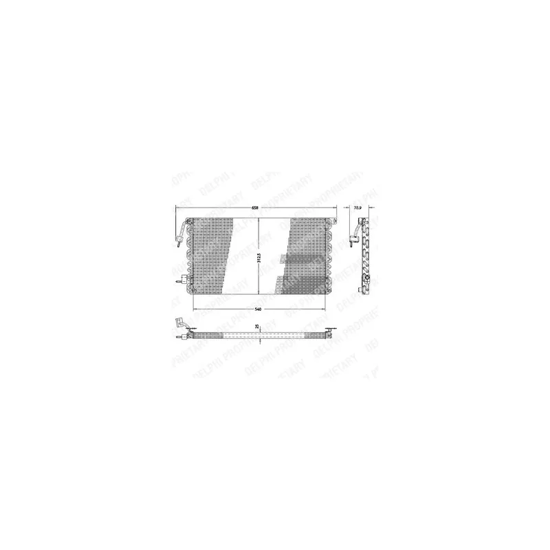 Condenseur, climatisation DELPHI TSP0225173