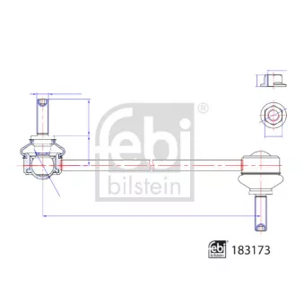 Entretoise/tige, stabilisateur FEBI BILSTEIN 183173