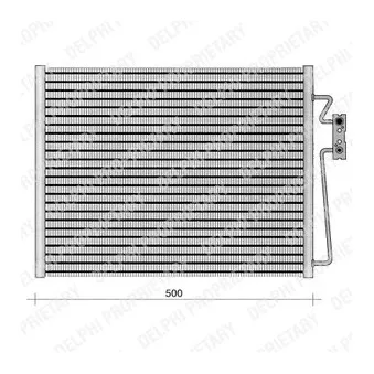 Condenseur, climatisation DELPHI TSP0225187
