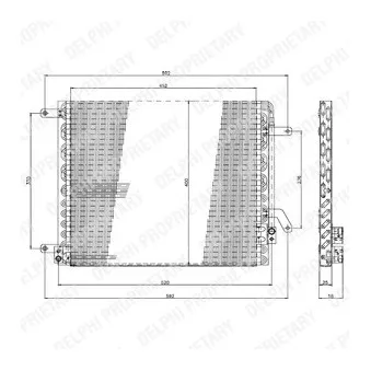 Condenseur, climatisation DELPHI TSP0225190