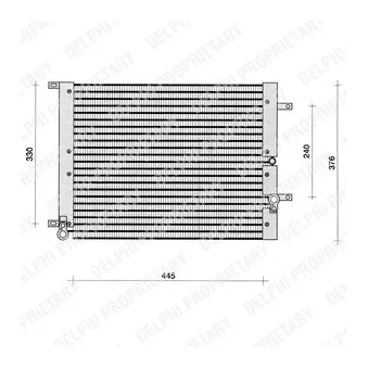Condenseur, climatisation DELPHI TSP0225191