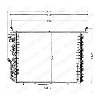 Condenseur, climatisation DELPHI TSP0225192