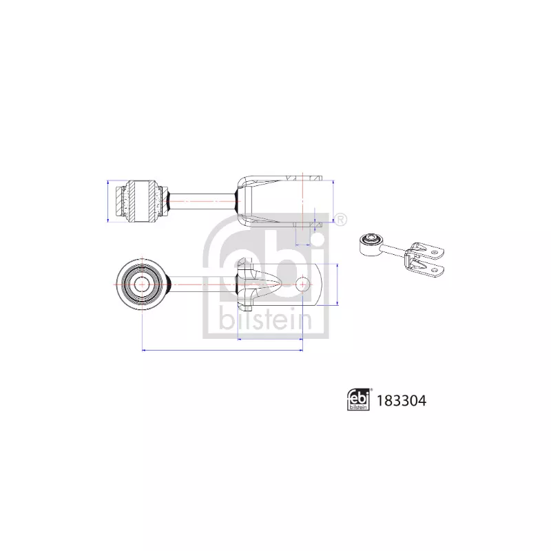 Entretoise/tige, stabilisateur FEBI BILSTEIN 183304