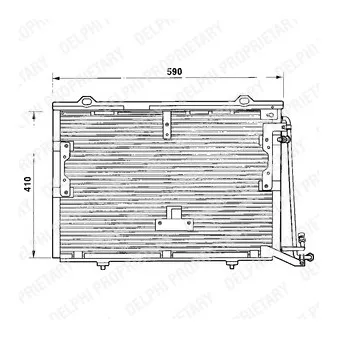 Condenseur, climatisation DELPHI TSP0225193