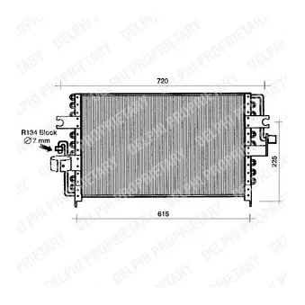 Condenseur, climatisation DELPHI TSP0225195
