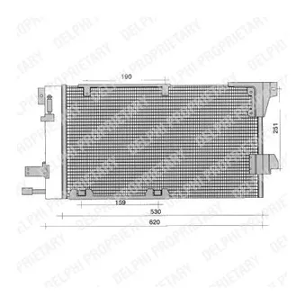 Condenseur, climatisation DELPHI TSP0225196