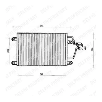 Condenseur, climatisation DELPHI TSP0225200
