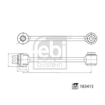 Entretoise/tige, stabilisateur FEBI BILSTEIN 183415