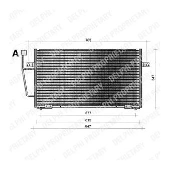 Condenseur, climatisation DELPHI TSP0225204