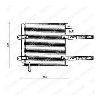 Condenseur, climatisation DELPHI TSP0225205