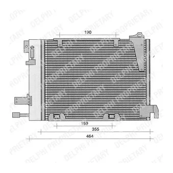 Condenseur, climatisation DELPHI TSP0225221