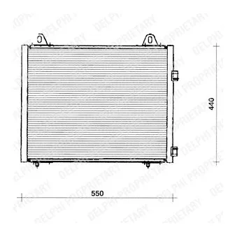 Condenseur, climatisation DELPHI TSP0225222