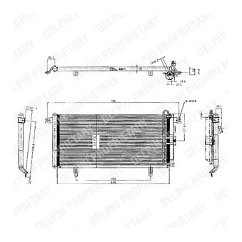 Condenseur, climatisation DELPHI TSP0225224