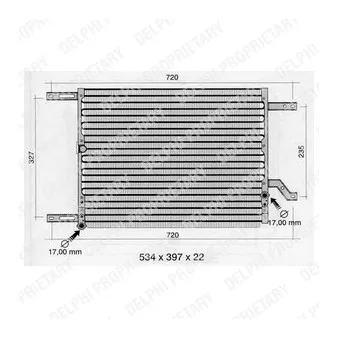 Condenseur, climatisation DELPHI TSP0225231
