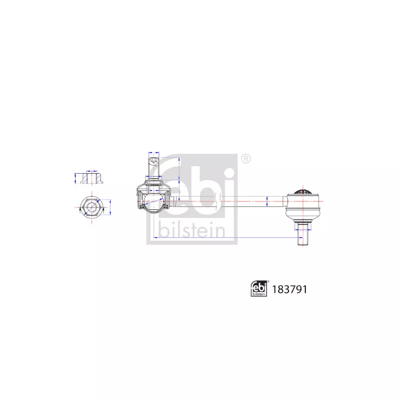Entretoise/tige, stabilisateur FEBI BILSTEIN 183791