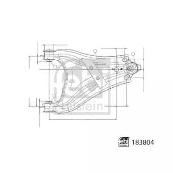 Triangle ou bras de suspension (train avant) FEBI BILSTEIN 183804
