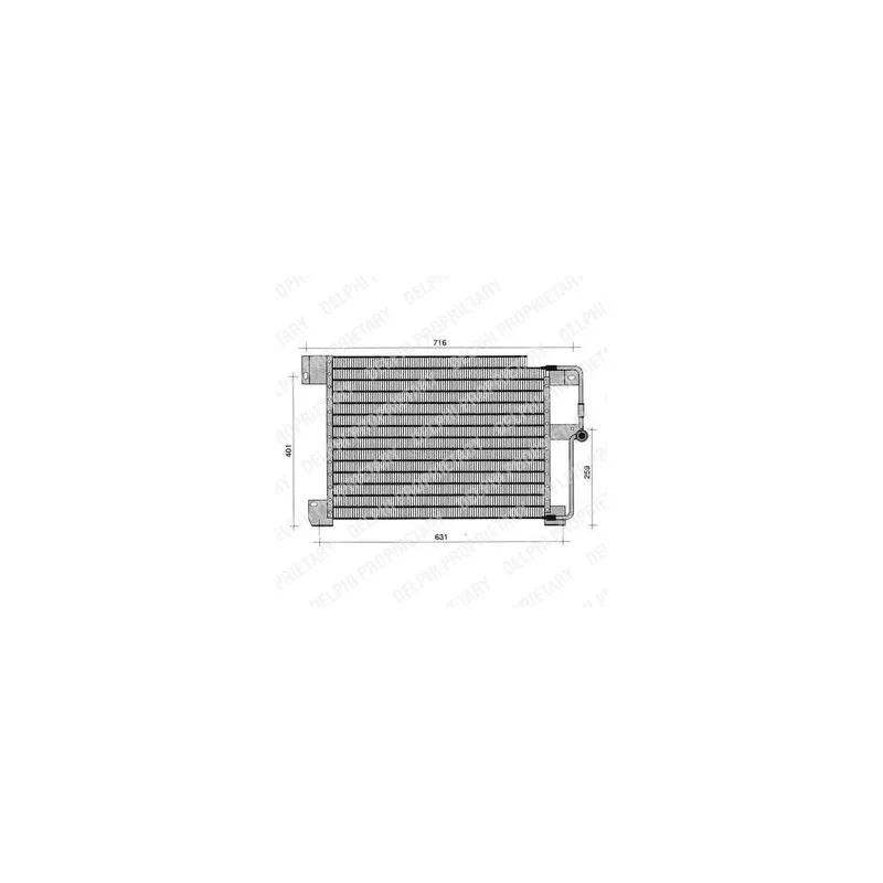 Condenseur, climatisation DELPHI TSP0225243