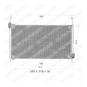 Condenseur, climatisation DELPHI TSP0225258
