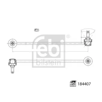 Entretoise/tige, stabilisateur FEBI BILSTEIN 184407