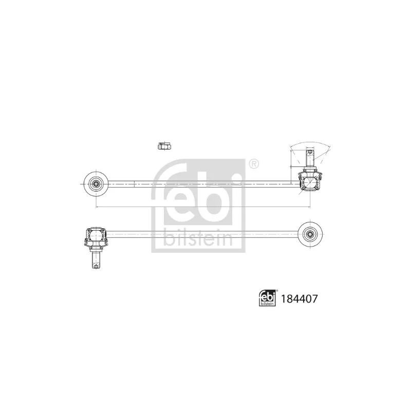 Entretoise/tige, stabilisateur FEBI BILSTEIN 184407