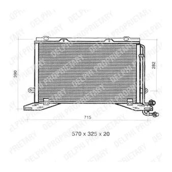 Condenseur, climatisation DELPHI TSP0225330