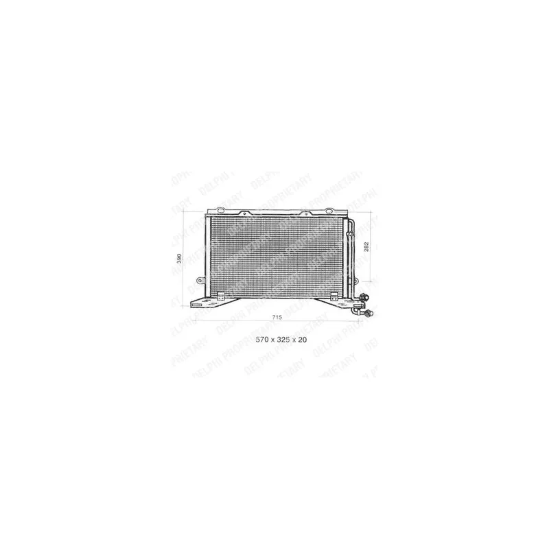 Condenseur, climatisation DELPHI TSP0225330