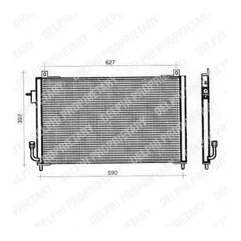 Condenseur, climatisation DELPHI TSP0225357