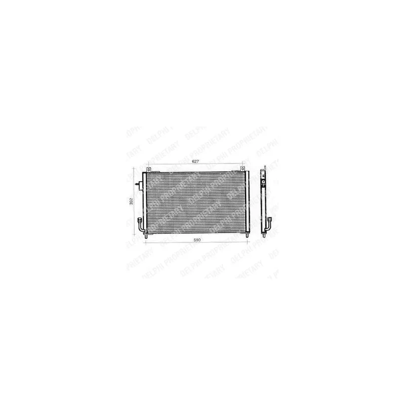 Condenseur, climatisation DELPHI TSP0225357