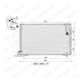 Condenseur, climatisation DELPHI TSP0225389