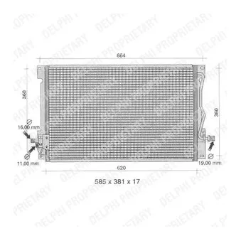 Condenseur, climatisation DELPHI TSP0225395
