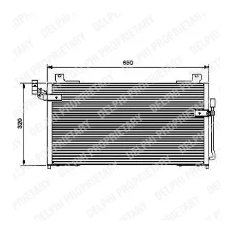 Condenseur, climatisation DELPHI TSP0225427