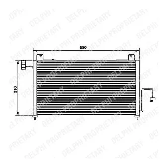 Condenseur, climatisation DELPHI TSP0225428