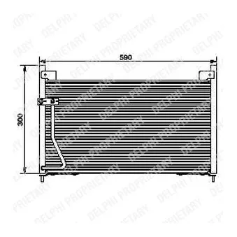 Condenseur, climatisation DELPHI TSP0225429