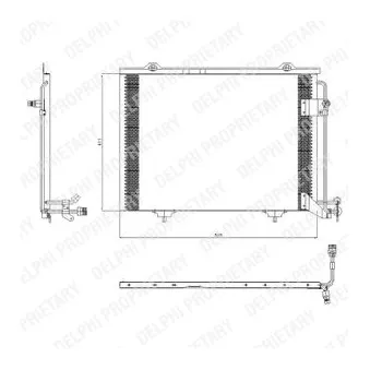 Condenseur, climatisation DELPHI TSP0225432