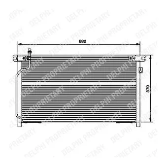 Condenseur, climatisation DELPHI TSP0225440