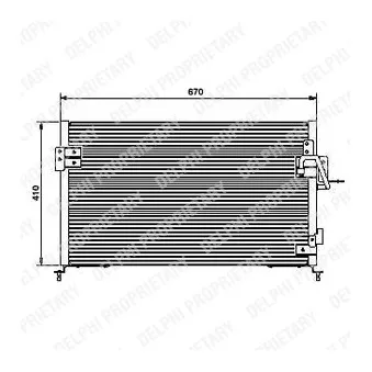 Condenseur, climatisation DELPHI TSP0225443