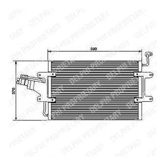 Condenseur, climatisation DELPHI TSP0225446