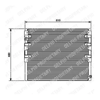 Condenseur, climatisation DELPHI TSP0225449