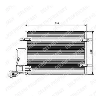 Condenseur, climatisation DELPHI TSP0225453