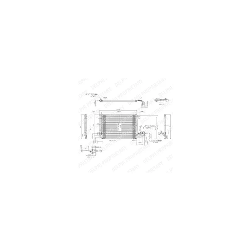 Condenseur, climatisation DELPHI TSP0225482